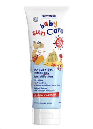 BABY SUN CARE SPF 50 - Βρεφικό Αντηλιακό Γαλάκτωμα Υψηλής Προστασίας μόνο με Φυσικά Φίλτρα 100ml.