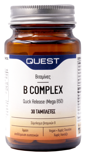 B Complex quick release Mega B50 30caps.