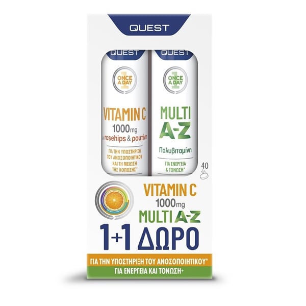 Quest Promo Pack Vitamin C With Rutin & Multi A-Z.