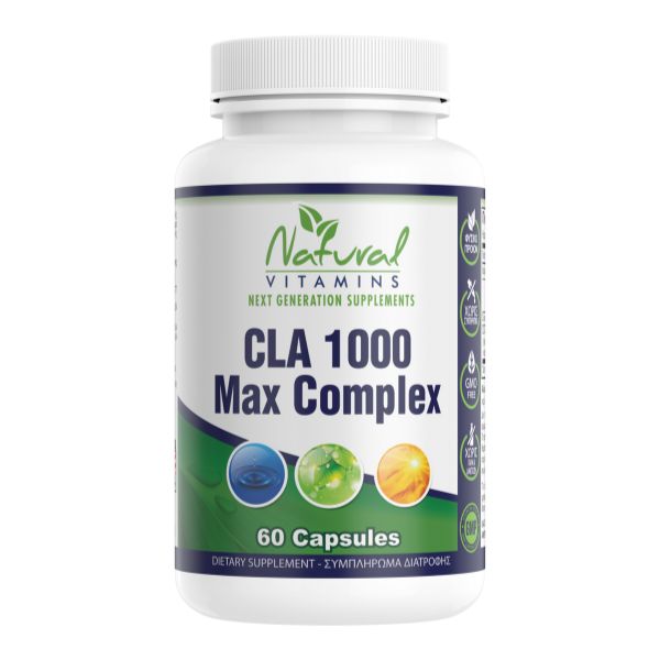 CLA 1000mg Max Complex 60 caps – Natural Vitamins.