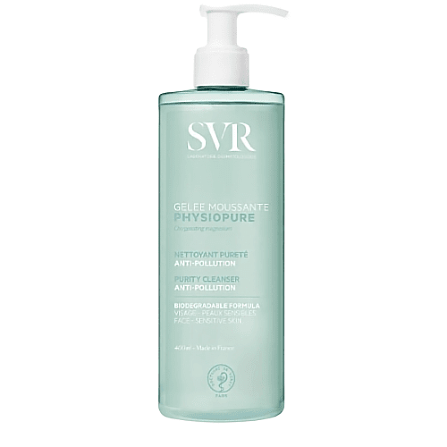SVR Laboratoire Dermatologique Physiopure Gel Καθαρισμού Προσώπου 400ml.