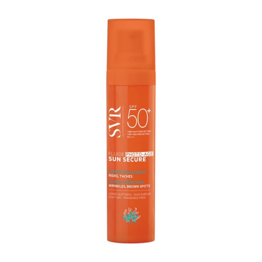 SVR Laboratoire Dermatologique Sun Secure Αδιάβροχη Αντηλιακή Λοσιόν Προσώπου SPF50+ 40ml.