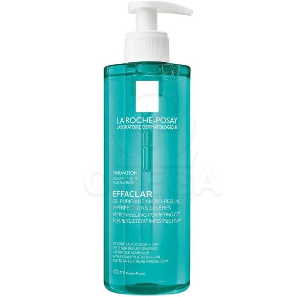 Φωτογραφία από LA ROCHE POSAY Effaclar Micro-peeling Purifying Gel Αφρώδες Τζελ Καθαρισμού & Απολέπισης Προσώπου & Σώματος για Λιπαρό Δέρμα με Τάση Ακμής 400ml.