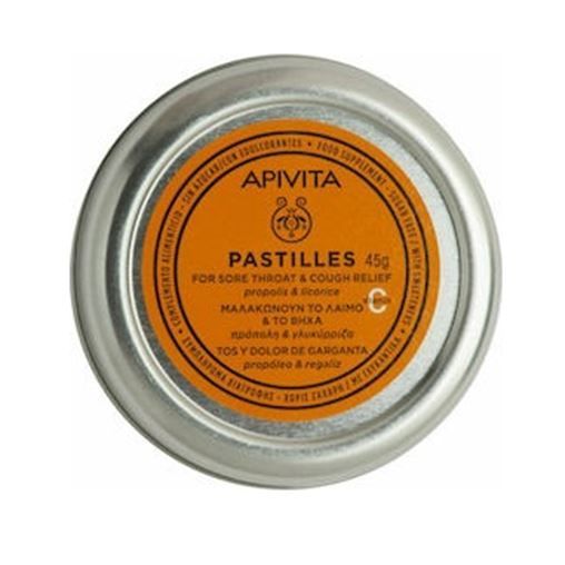 Φωτογραφία από Apivita Pastilles Πρόπολη & Γλυκύρριζα για το Βήχα & τον Ερεθισμένο Λαιμό 45gr.