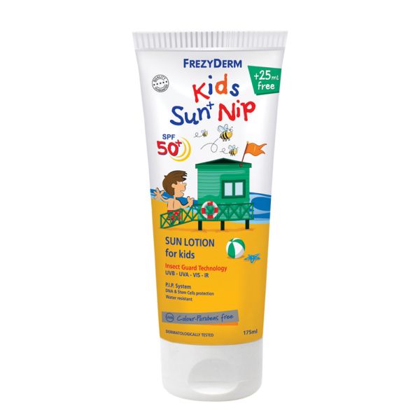 Φωτογραφία από KIDS SUN + NIP SPF 50+ Παιδικό Αντηλιακό με Εντομοαπωθητικές Ιδιότητες 175ml