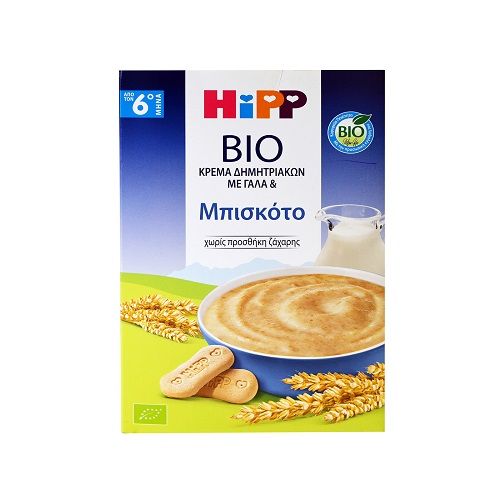 Φωτογραφία από HiPP ΚΡΕΜΑ ΜΕ ΓΑΛΑ & ΜΠΙΣΚΟΤΟ 6ο ΜΗΝΑ - 250gr