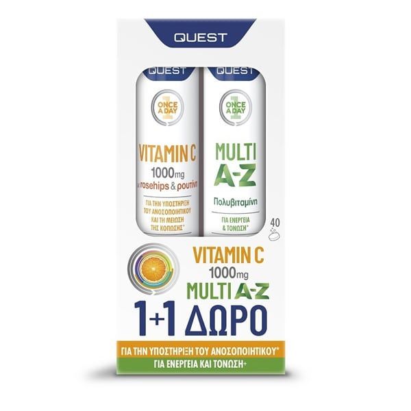 Φωτογραφία από Quest Promo Pack Vitamin C With Rutin & Multi A-Z.