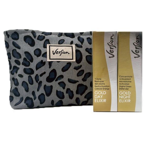 Φωτογραφία από Version Derma Xmas Limited Edition Gold Day Elixir Κρέμα Αναδόμησης Προσώπου, 50ml, Gold Night Elixir Αντιοξειδωτική & Αντιρυτιδική Κρέμα Προσώπου, 50ml & Δώρο Νεσεσέρ, 1σετ.