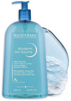 Φωτογραφία από Bioderma Atoderm Gel Douche Εξαιρετικά Aπαλό Αφρόλουτρο για το Κανονικό προς Ξηρό Δέρμα 1000ml.