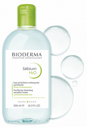 Φωτογραφία από Bioderma Sebium H2O Micellar Water Eξυγιαντικό Νερό Καθαρισμού και ντεμακιγιάζ για το μεικτό/λιπαρό ή δέρμα με τάση ακμής 500ml.