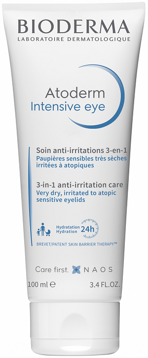 Φωτογραφία από Bioderma Atoderm Intensive eye 3-σε-1 κρέμα καθαρισμού, αφαίρεσης μακιγιάζ και φροντίδας για τα ερεθισμένα, ξηρά, ευαίσθητα προς ατοπικά βλέφαρα 100ml.