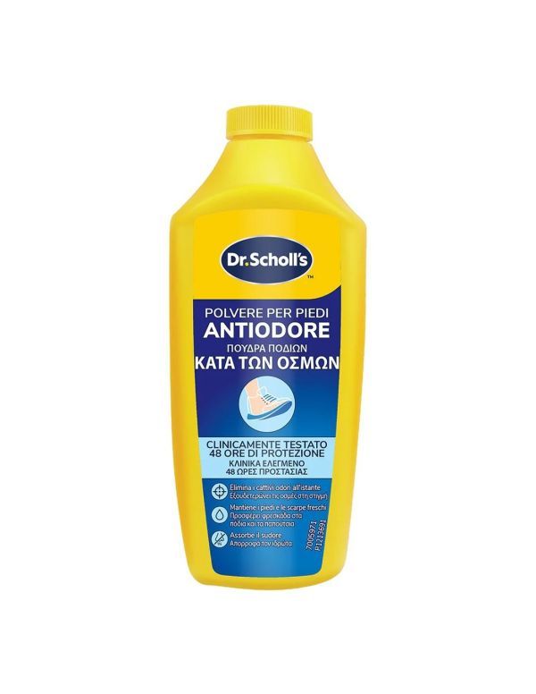 Φωτογραφία από SCHOLL Anti Odor Foot Powder Πούδρα Ποδιών κατά των Δυσάρεστων Οσμών 48 Ώρες Προστασία, 85g.