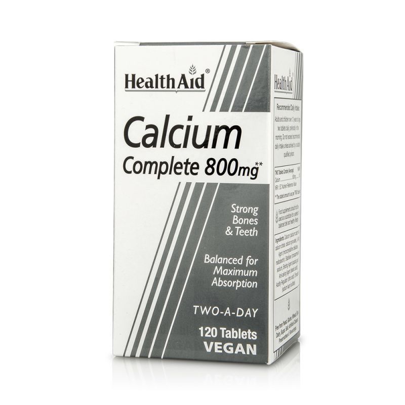 Φωτογραφία από HEALTH AID - Calcium Complete 800mg - 120tabs.