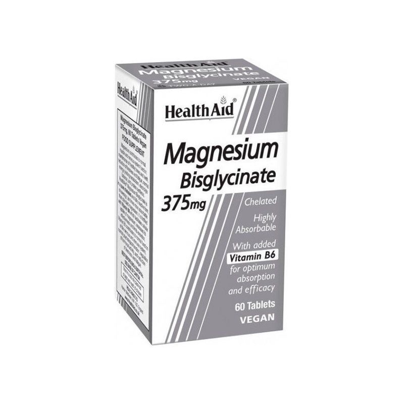 Φωτογραφία από Magnesium Bisglycinate 375mg (60caps).