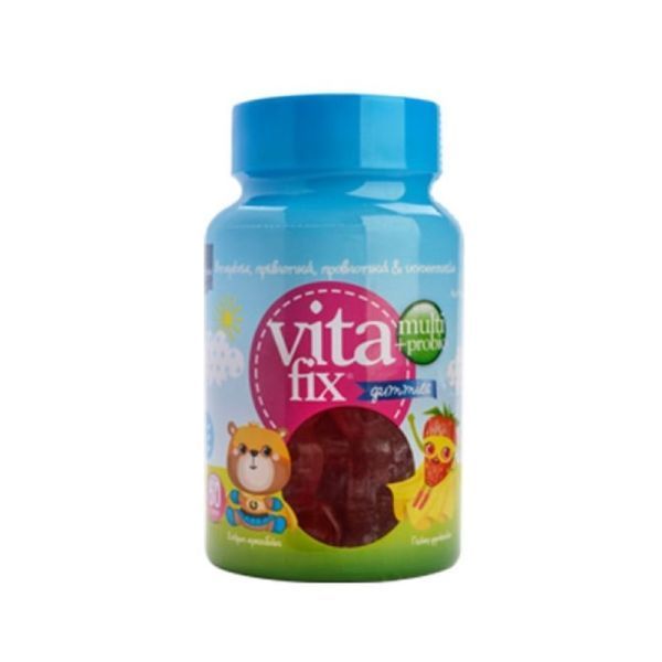 Φωτογραφία από Intermed Vitafix Multi + Probio Gummies Ζελεδάκια με Γεύση Φράουλα 60 τεμάχια.