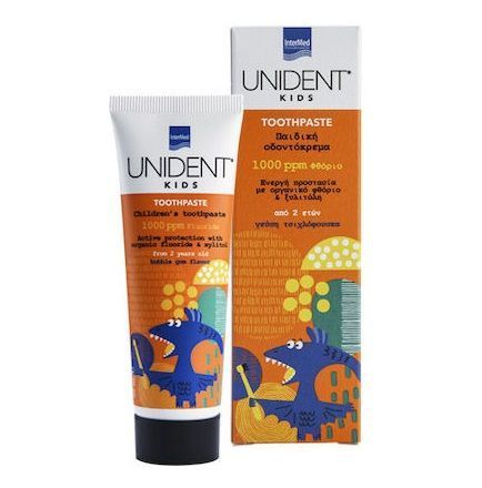 Φωτογραφία από Intermed Οδοντόκρεμα Unident 50ml 1000 ppm με Γεύση Τσιχλόφουσκα για 2+ χρονών.