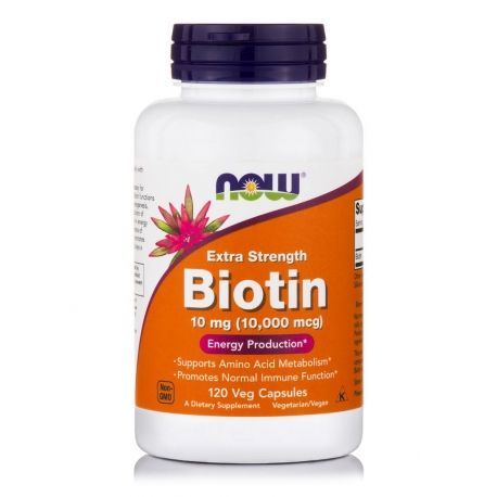 Biotin 10 mg (10,000 mcg), Extra Strength Veg Capsules. Φωτογραφία από Biotin 10 mg (10,000 mcg), Extra Strength Veg Capsules.