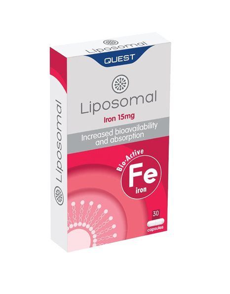 Φωτογραφία από Quest Liposomal Iron 15mg - Σίδηρος Λιποσωμιακής Μορφής για Υψηλή Απορροφησιμότητα,30caps.