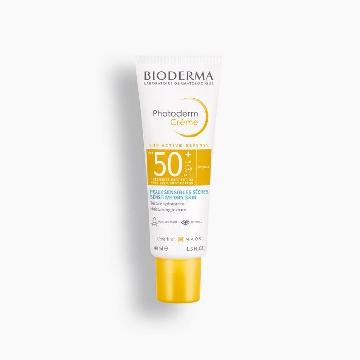 Bioderma Photoderm Crème SPF50+ Αντηλιακή κρέμα προσώπου για το ευαίσθητο ξηρό δέρμα. Φωτογραφία από Bioderma Photoderm Crème SPF50+ Αντηλιακή κρέμα προσώπου για το ευαίσθητο ξηρό δέρμα.