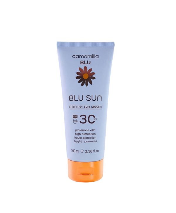Φωτογραφία από BLU SUN Shimmer Sun Cream SPF 30 100ml.