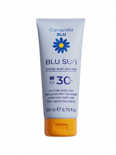 Φωτογραφία από CAMOMILLA BLU Blu Sun Αντηλιακή Κρέμα για το Σώμα SPF30 200ml.