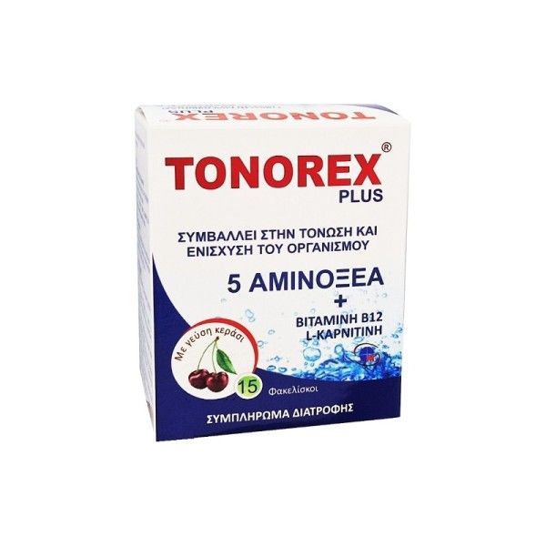 Φωτογραφία από Medichrom Tonorex Plus Cherry Flavor X 15 Sachets.