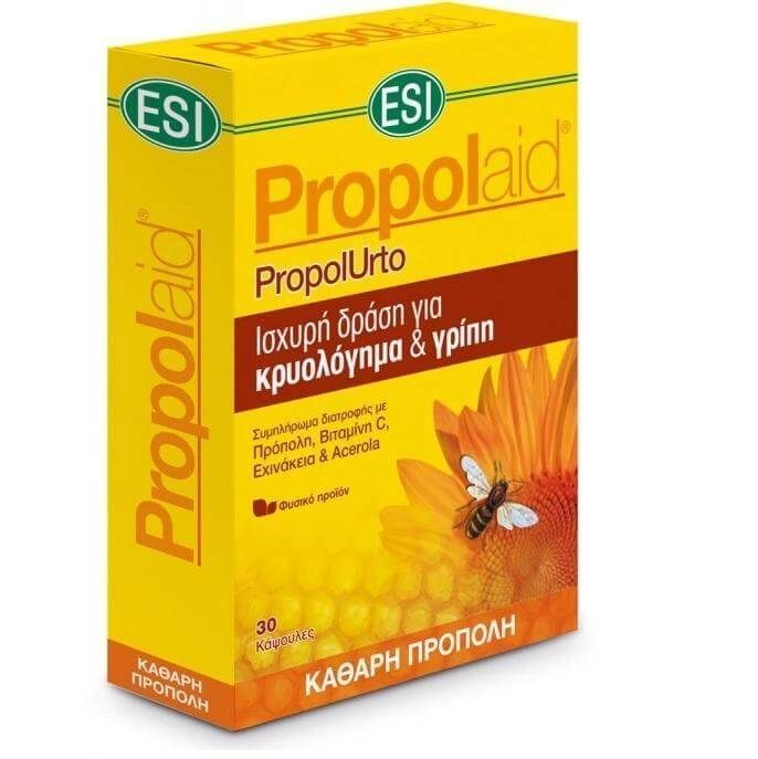 Φωτογραφία από Esi Propolaid PropolUrto Για Την Άμεση Καταπολέμηση Των Συμπτωμάτων Του Κρυολογήματος 30tabs.