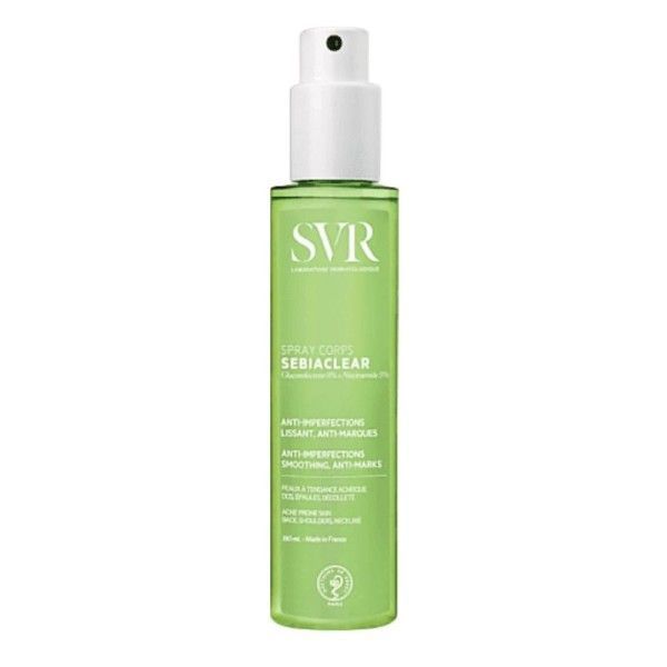 SVR Sebiaclear Spray Corps Σπρέι Σώματος για Ακμή σε πλάτη, ώμους & ντεκολτέ 150ml. Φωτογραφία από SVR Sebiaclear Spray Corps Σπρέι Σώματος για Ακμή σε πλάτη, ώμους & ντεκολτέ 150ml.